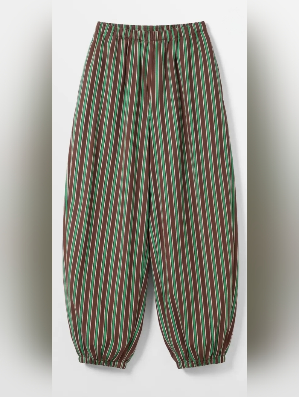 Balloon Pant (Green/Chocolate Stripe) - Picture 2 of 5